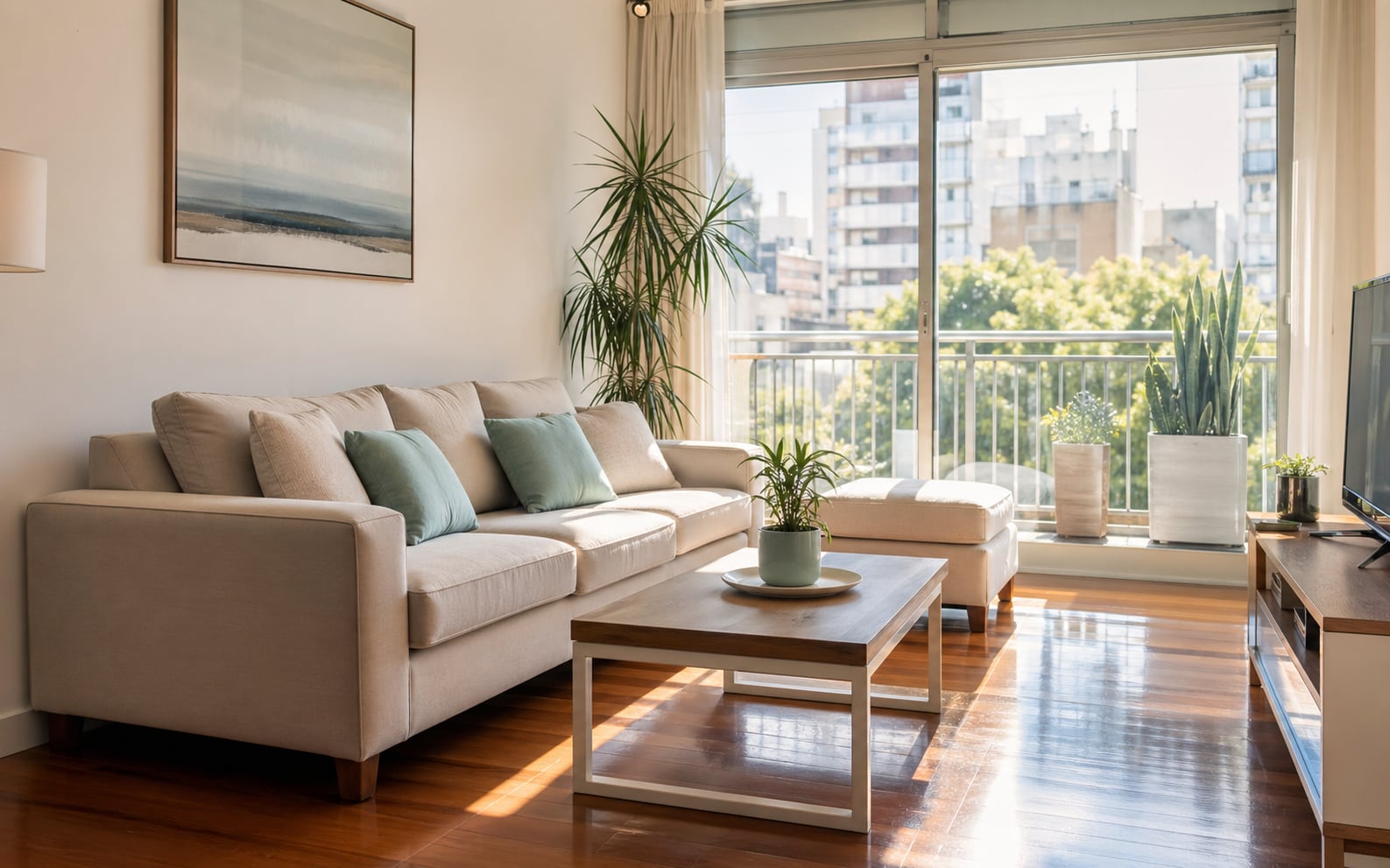 Apartamento luminoso en Pocitos luego de un mantenimiento profesional